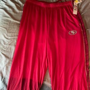 Mens Red San Francisco 49ers Joggers